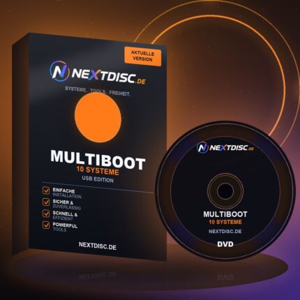 NexDisc Multiboot USB — 10 Systeme